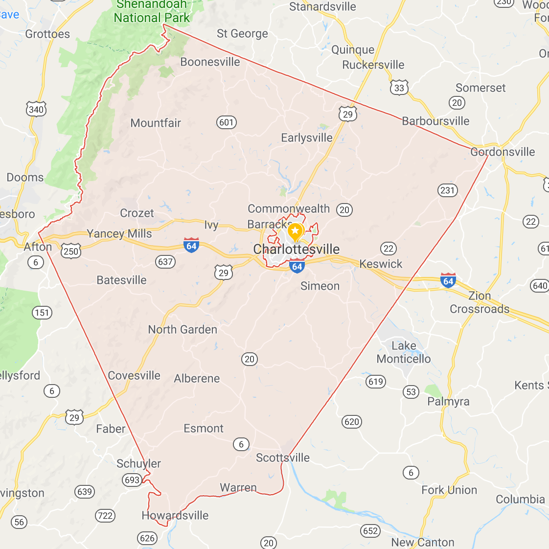 Map of Culpeper, VA